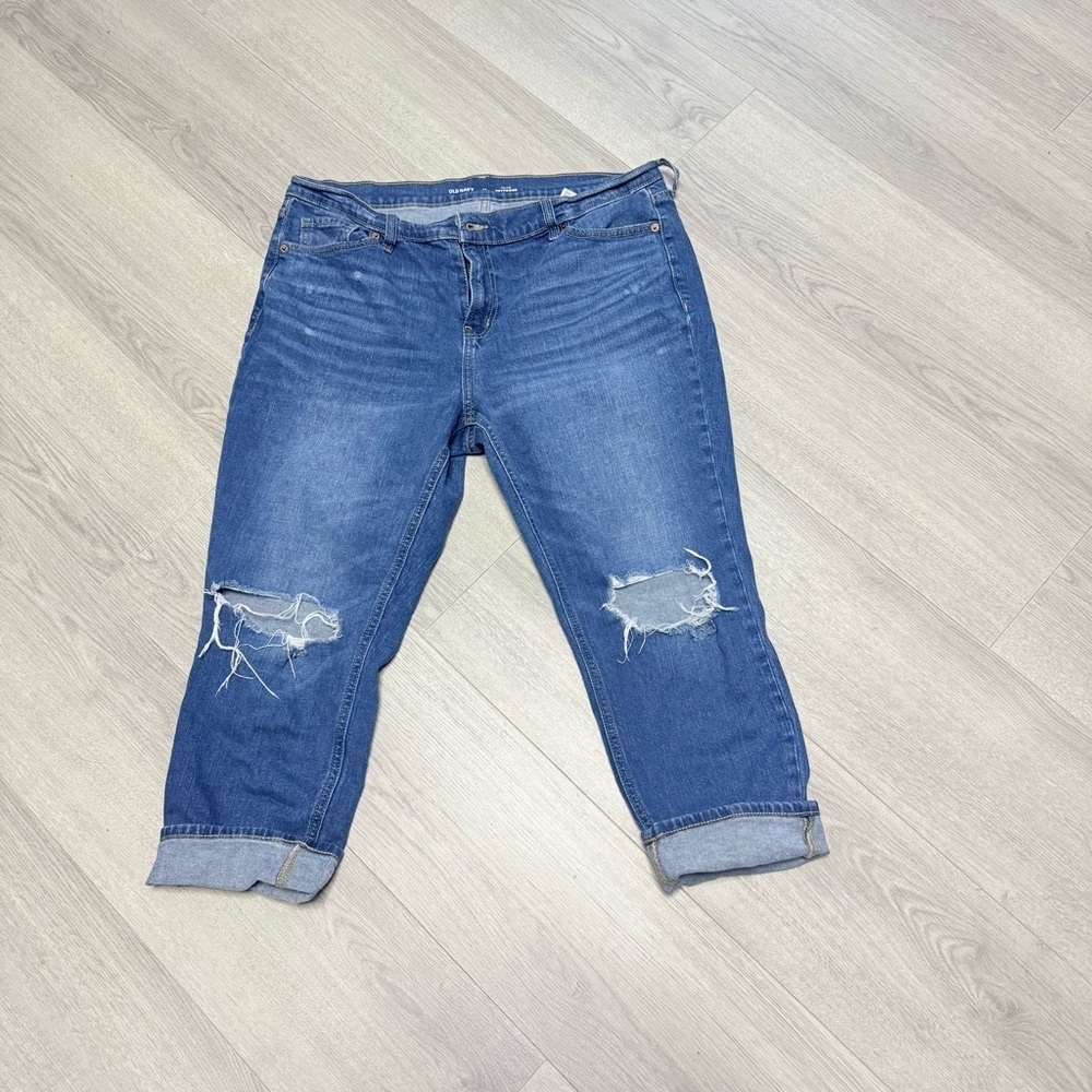 Old‎ Navy Boyfriend Mid-Rise Cropped Women's Jeans